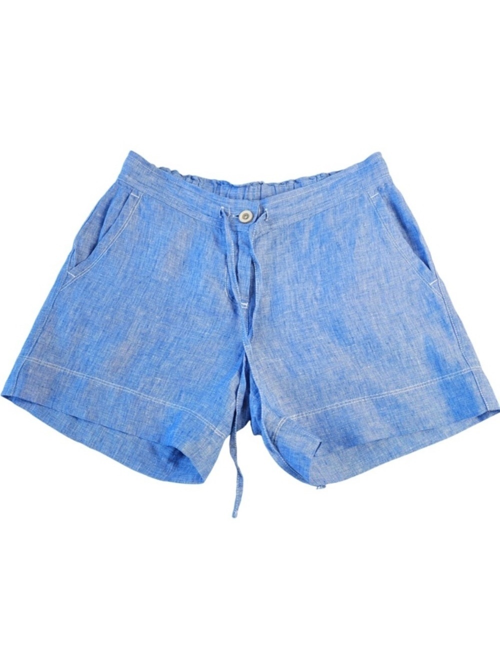 ✅ Tommy Bahama women’s light blue 100% linen Bermuda shorts size XXS